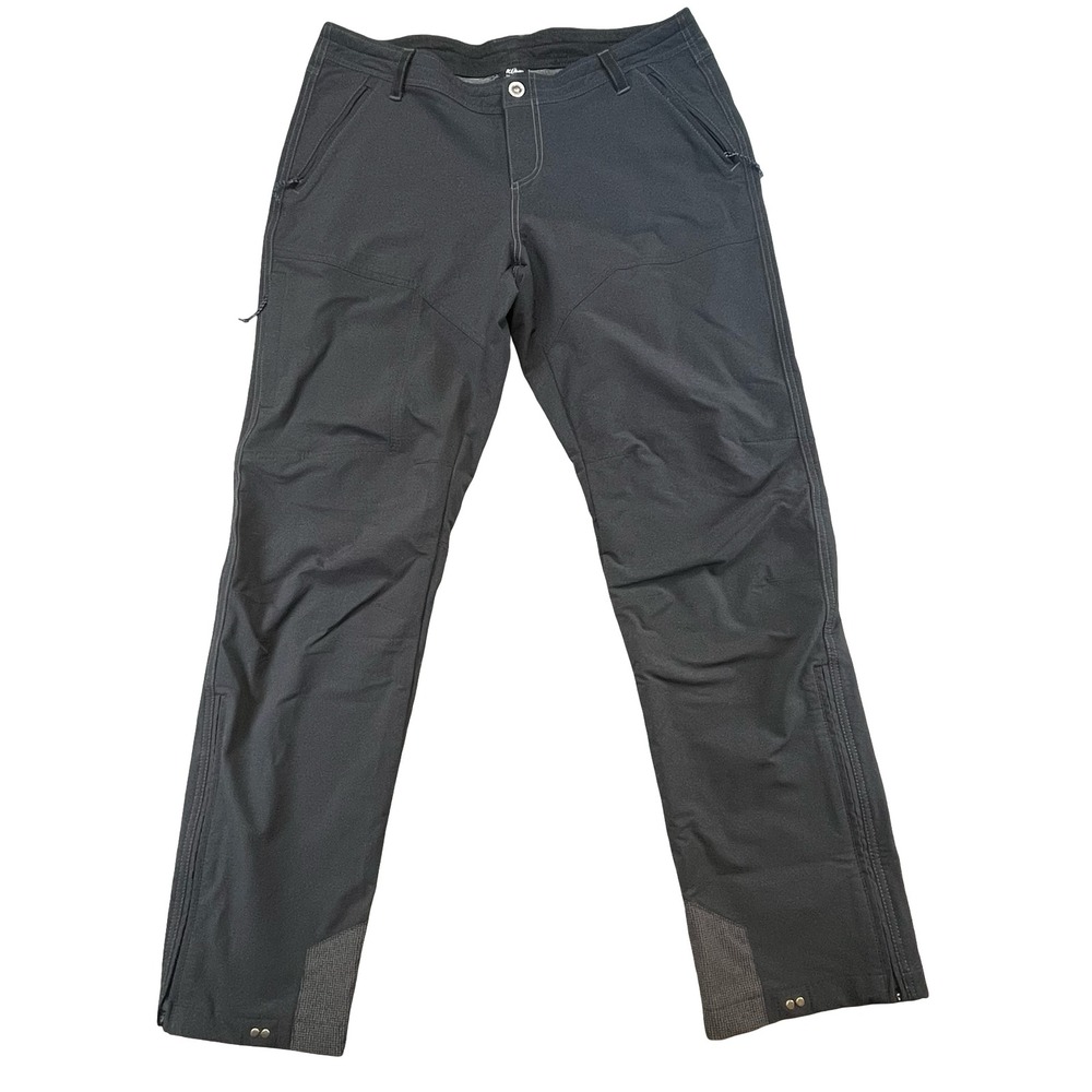 KUHL Women Hiking Pants Charcoal Gray Softshell Stretch Outdoor Gorpcore 14 REG